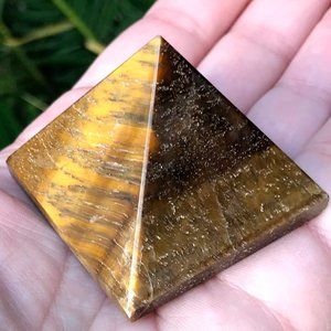 Tiger's Eye Crystal Pyramid - Gorgeous! A3